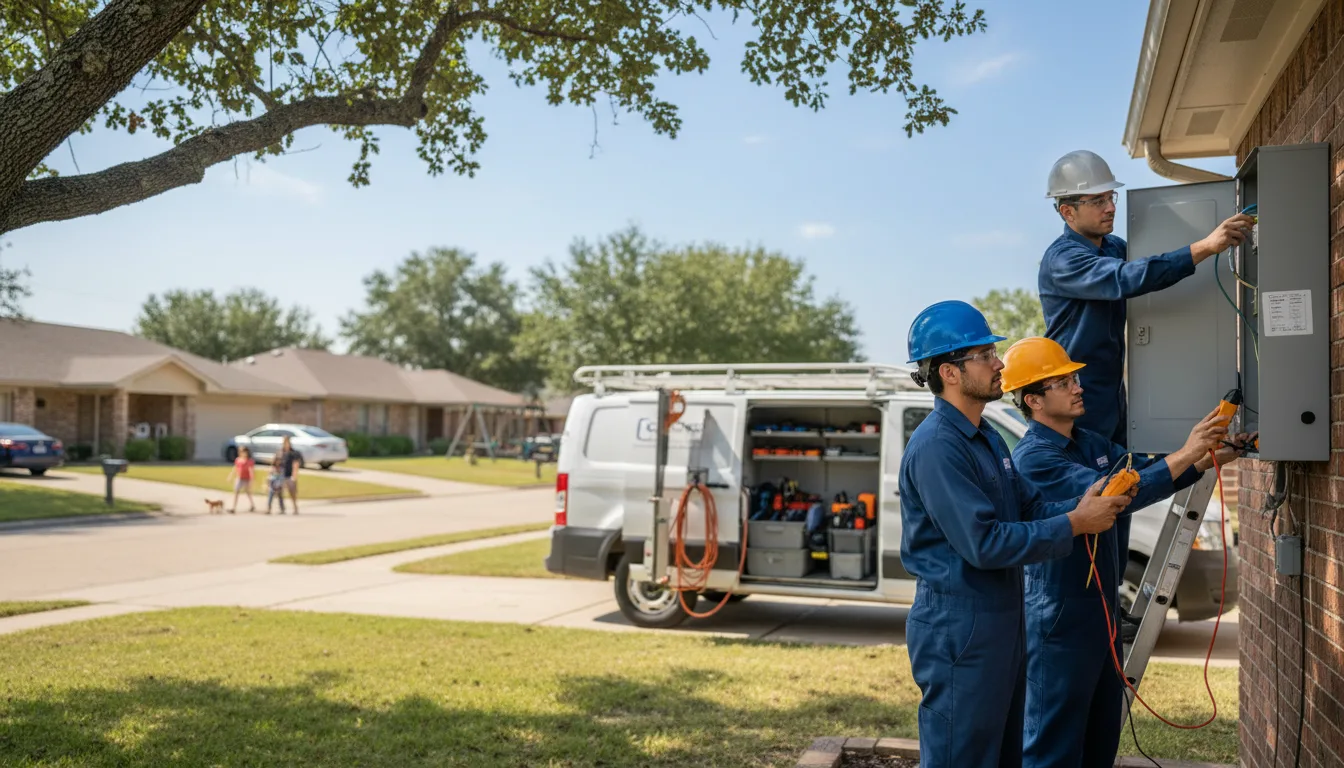 Certified electrician providing emergency electrical services in Saltillo, TX
